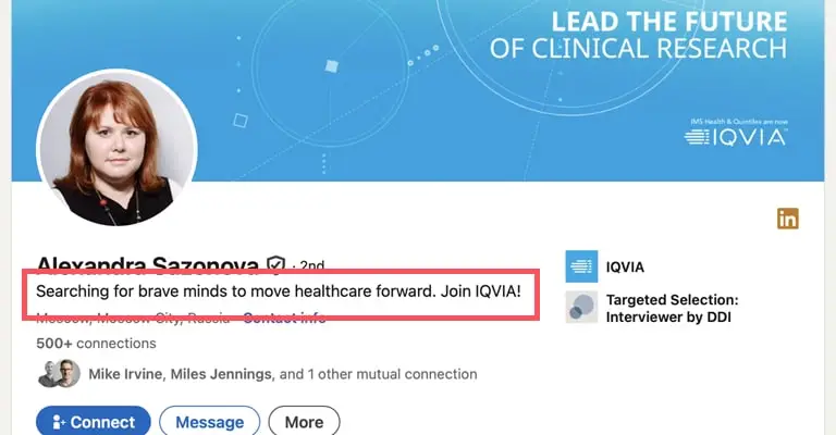 linkedin headline